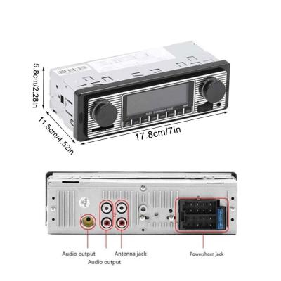 Car Stereo Mp3 Player Audio Fm Aux Input Car Radio Bluetooth Call Hands-Free Radio Music Car Lossless HD Q8N6