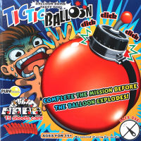 TicTic Balloon timing board game, complete mission before balloon explodes, Balloon family play game,ages for 15+