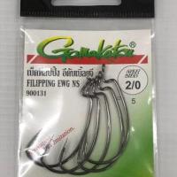 【แท้】Gamakatsu Offset EWG Worm Hooks Black　2/0