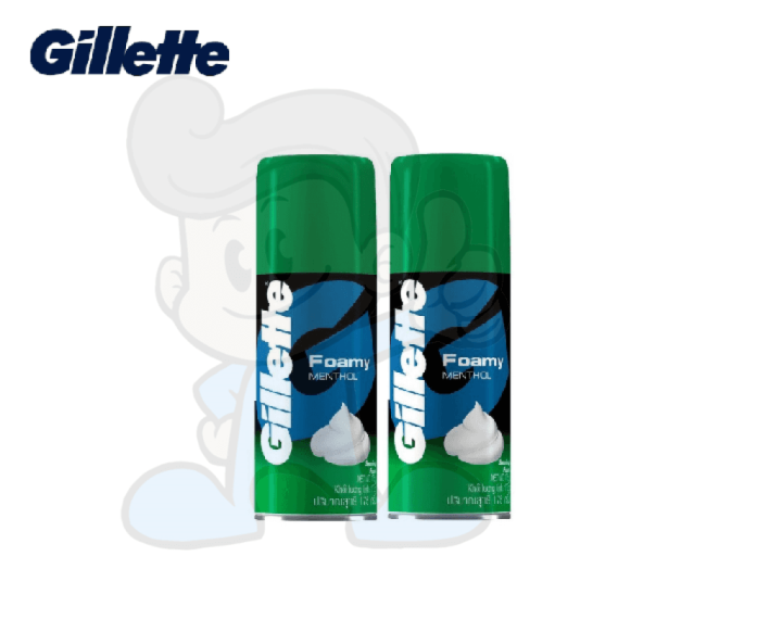 Gillette Foamy Menthol Shaving Foam 2 X 175 G Lazada PH