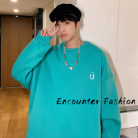 Encounter Fashion เสื้อสเวตเตอร์  เสื้อกันหนาวมีฮู้ด เสื้อกันหนาว เสื้อแขนยาวชาย เสื้อกันหนาว ความยืดหยุ่นที่ดี ทนทาน สะดวก ธรรมชาติ MWY2391EIJ 38Z230920