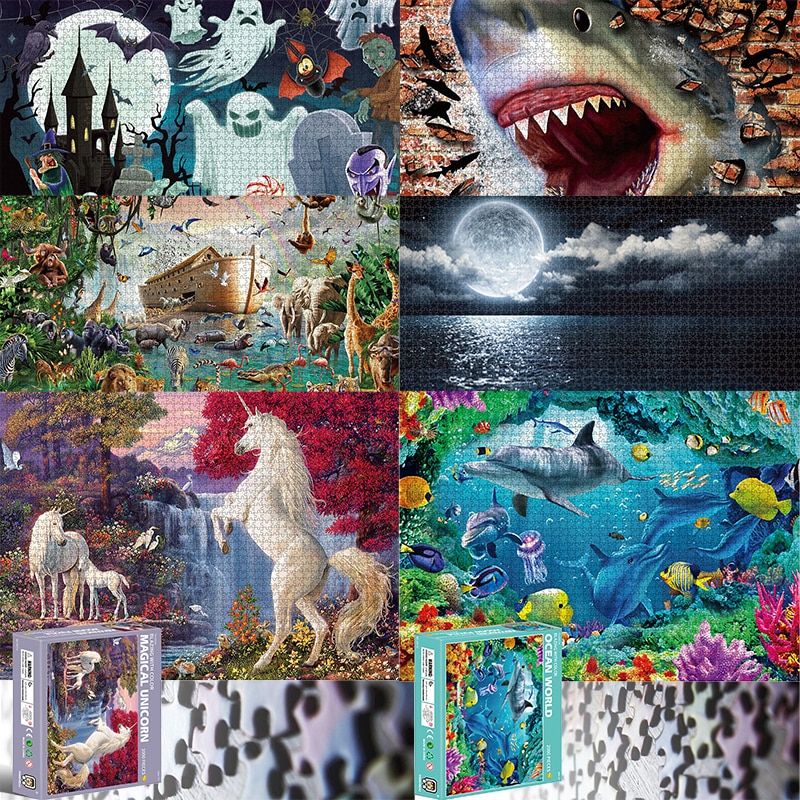3000 Pieces Animal Jigsaw Puzzles for Adults-Unique Bird-Art Leisure Game Fun Toy Gift Suitable Family Friends