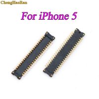 Chenghaoran 1ชิ้นสำหรับ Iphone 4 5 5S 6 7 8 Plus 6S X หน้าจอสัมผัส Digitizer Fpc คอนเนคเตอร์บนเมนบอร์ด