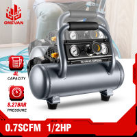 คอมเพรสเซอร์แบบไร้สายไร้แปรงถ่าน120PSI 1/2HP เหมาะสำหรับแบตเตอรี่ Makita 18V 4L เครื่องมือสูบลม (1แกลลอน)