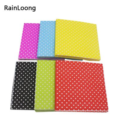 [RainLoong] Small Dot Paper Napkins Beverage Event Party Tissue Napkins Decoration Serviettes 33cmx33cm 1 pack (20pcs/pack)