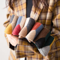 2021 New Women Cotton Socks Fashion Autumn Winter Socks 1 Pair Warm Patchwork Color Long Socks Female High Quality Korea Style