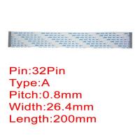 32Pin 0.8มม. ระยะ FPC AWM 80C 20624 60V VW-1สายเคเบิลชนิดแบนยืดหยุ่น200มม. 20ซม.