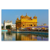 High Quality Golden Temple Of India OilPainting Canvas Painting Modern Landscape Poster Prints WallArt Picture Living Room Decor