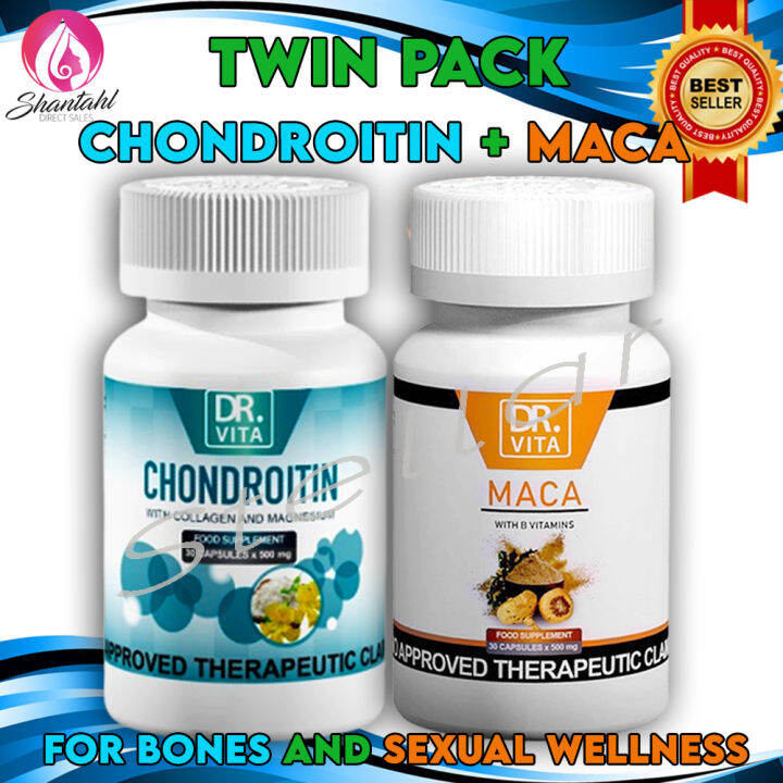 TWIN PACK OF DR.VITA MACA AND Dr. Vita CHONDROITIN SAFE and EFFECTIVE Sexual Booster , MUSCLE