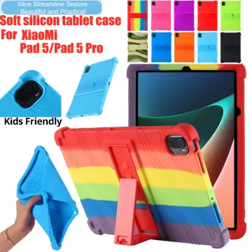 Cheap Shockproof Case for Xiaomi 5/6 Pro RedMi Pad SE 11 Inch 2023 Kids  Friendly Soft Silicon Stand Protection Cover