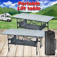 【LZ】♦✐❉  Mesas de Acampamento Dobráveis Portable Folding Tourist Desk Lifting ao ar livre Nature Hike Lightweight Backpacking Equipment Churrasco