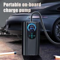 Portable Car Air Pump Tire Inflator Portable Compressor Digital Display Handheld Wireless Charging Pump Auto Tire Tools Air Compressors  Inflators