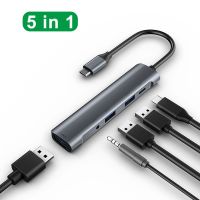 【LZ】☁₪  Usb c hub 5 em 1 tipo c para usb divisor 3.0 adaptador com pd carga rápida para notebook computador portátil acessórios docking station