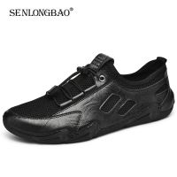 2021New Spring Men Casual Shoes Handmade Men Loafers Outdoor Mens Shoes High Quality Mesh Flat Shoes Moccasins Men Sneakers