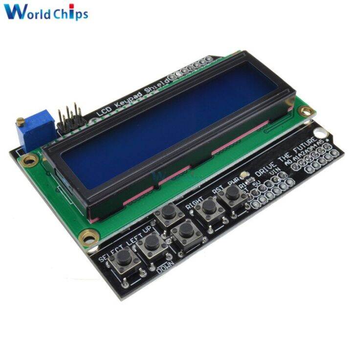 good-quality-baoqingli0370336-จอแสดงผล-lcd-1602-lcd1602-lcd-ที่คลุมแป้นปุ่มสำหรับ-atmega328-arduino-หน้าจอ-atmega2560ราสเบอร์รี่-pi-uno-สีน้ำเงิน-เหลือง-diymore