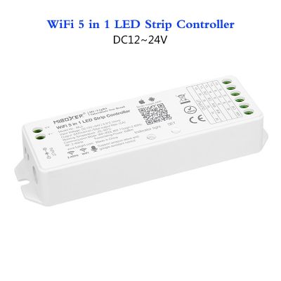 【Worth-Buy】 Wl5 Yl5อัพเกรดรุ่น Onwifi 5 In 1 Dc12v ตัวควบคุมไฟ Led 24V 2.4G หรี่สำหรับแถบไฟ Led เดียว Ccrgbw Rgb Cct