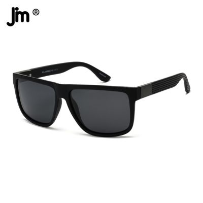 JM 2022 Vintage Square Men Women Sunglasses Polarized Striped legs Metal Decoration UV400