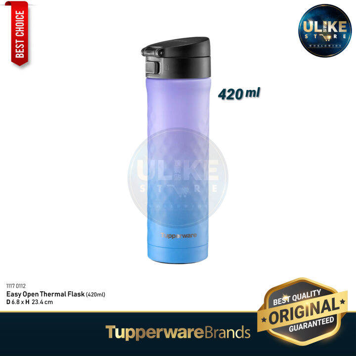 🔥 TUPPERWARE Easy Open Thermal Flask (420ml) Thermal Bottle / Drink
