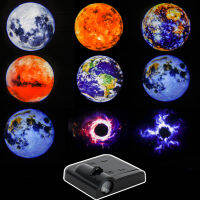 โคมไฟฉายดาวเคราะห์พร้อมแผ่นแสง Photo Earth Sun Galaxy Light Projector บรรยากาศแปลกใหม่ Light Party Photo Props