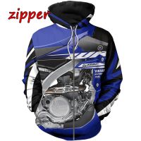 Hot Selling Yamaha WR450F Motor 3D Printed Clothing Unisex Casual Sports Hoodie Mens and Womens Zip Jacket Top 110-6XL