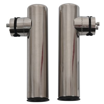 2Pcs Boat Stainless Steel Clamp On Fishing Rod Holder Rails 7/8 Inch To 1 Inch Tube Ship Stainless Steel Rod Frame Adjustable Boat Bracket Boat Pole Bracket Rail: 19Mm-26Mm