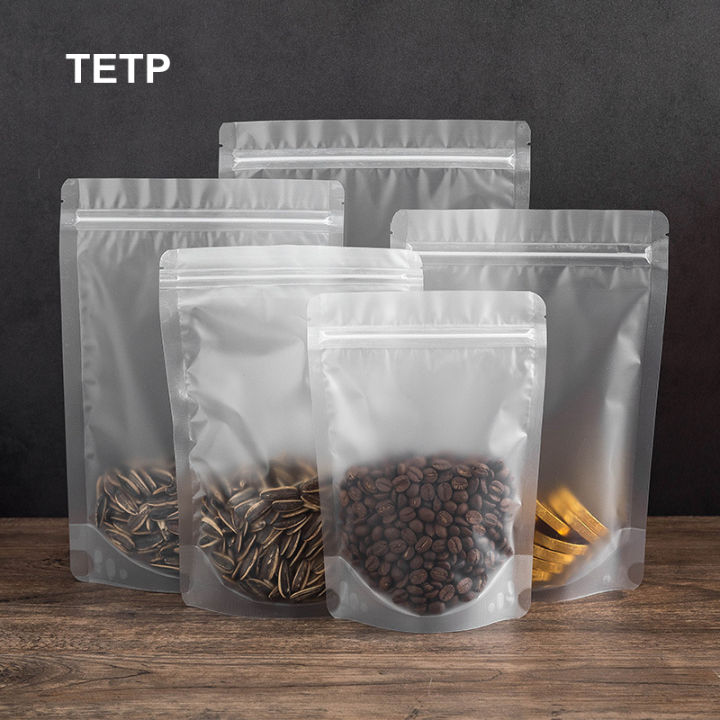 tetp-50ชิ้น-f-rosted-พลาสติกถุงเก็บอาหารยืนขึ้น-snak-อ่อนนุชชาบรรจุภัณฑ์ถุง-ziplock-กันน้ำปิดผนึก-reclosable-ขายส่ง