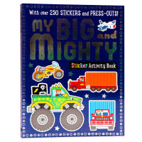 My big and mighty Sticker Activity Book original English Picture Book Childrens interesting English Enlightenment cognitive activity book sticker color maze game book contains more than 250 stickers