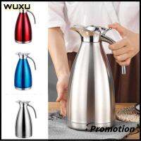 WUXU 1.5/2L ขวดเก็บความร้อน เครื่องทำกาแฟ สแตนเลสสองชั้น กระติกเก็บความร้อน ง่ายๆ ภาชนะบรรจุบรรจุ หม้อฉนวนกันความร้อน ของใช้ในครัวเรือน