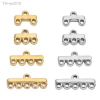 20pcs Stainless Steel Gold Multi Strand Layer Necklace Bracelet Clasps Bails Chains Connectors DIY Jewelry Findings Supplies