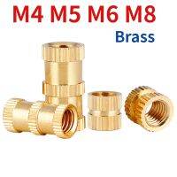 ☼ M4 M5 M6 M8 Double Pass Brass Flower Master Brass Hot Melt Insert Nut Heat Formed Brass Thread Insert Knurled Injection Nut