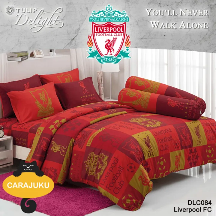 tulip-delight-ผ้านวม-90-x-100-นิ้ว-ไม่รวมชุดผ้าปูที่นอน-ลิเวอร์พูล-liverpool-dlc084-สีแดง-ทิวลิป-ชุดเครื่องนอน-ผ้าห่มนวม-ผ้าห่ม-หงส์แดง-ลิเวอร์