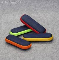 Flat Light Myopia Glasses Case Color Denim Glasses Case Compressive Drop Student Myopia Glasses Zipper Box