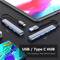 ตัวแปลงฮับ USB 3.0 Type C 4พอร์ต,อุปกรณ์แยก USB 3.0ความเร็วสูงสำหรับแล็ปท็อปพีซี