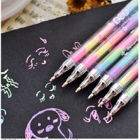ปากกาลูกลื่นสำหรับเด็กเครื่องเขียนปากกาไฮไลท์น่ารักน่ารัก1อัน,ปากกาลูกลื่นสำหรับนักเรียน6สี