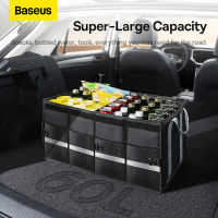 Baseus Car Trunk Organizer Storage Box Rear Trunk Organiser Bonnet Stackable Container Storage Box Trap Car Boot Collapsible Fordable Caddy Organization Box