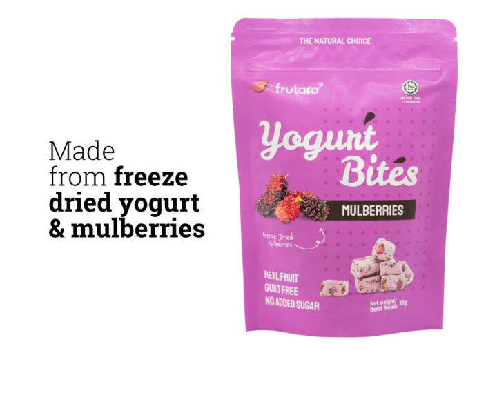 Freeze Dried Yogurt Bites FRUTARA Mulberries Lazada