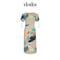 AW21 Shaka Lady in Garden Dress เดรสคอกลม DS-A210911