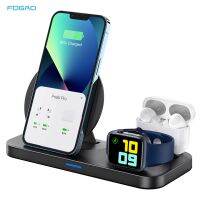 ™♘♈ 3 In 1 Wireless Charger Pad Dock Station Stand for iPhone 14 13 12 11 XS XR X 8 Apple Watch 8 7 6 SE Airpods 3 Pro Fast Charging