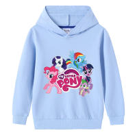 Rainbow Ponys เสื้อผ้าเด็ก Hoody Hoodie สำหรับวัยรุ่นเด็กผู้หญิงฤดูใบไม้ผลิและฤดูใบไม้ร่วงแขนยาวผ้าฝ้ายการ์ตูน Lesure Toddler