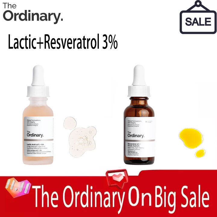 The Ordinary Resveratrol 3 + Ferulic Acid 3 30ml +The Ordinary Lactic Acid 10 + HA Whitening