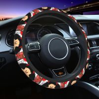 Mafalda Car Steering Wheel Cover Quino Argentina Cartoon Steering Wheel Protective Cover Car styling Steering Wheel Accessories