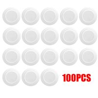 100 Pcs Anti Shock Pad Anti-Collision Silicone Pad Car Door Closing Anti-Shock Protection Pad Soundproof Silent Buffer Stickers Gasket Black