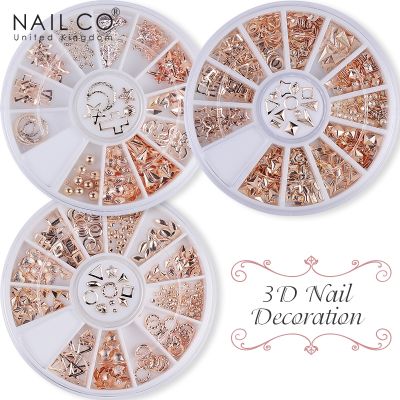 【CW】 NAILCO Metal Accessories Rhinestones Decoration Nails Parts Sticker Manicure Glitter Design