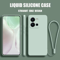 เคส Vivo Y35 Case เคสกันกระแทกซิลิโคนเหลวแบบเต็มรูปแบบต้นฉบับสี่เหลี่ยมจัตุรัสตัวป้องกันกล้องด้านหลัง