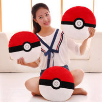 ร้อน30เซนติเมตร Pokeball รูปร่างยัดไส้และของเล่นตุ๊กตาเด็กหมอน Pokeball ของเล่น