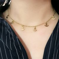 《Zoe necklace》สร้อยคอ สร้อยคอเงินแบบเรียบทองห้อยคอสำหรับนาฬิกาผู้หญิงสแตนเลสสร้อยคอไม่ลอกสร้อยคอเครื่องประดับโช้คเกอร์