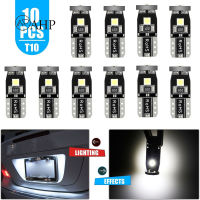 Fansuq ชุดหลอดไฟเพดานในร่ม Led สำหรับรถยนต์10ชิ้น T10 168 194 2825ป้ายทะเบียนรถ W5w หลอดไฟ6500K สีขาว