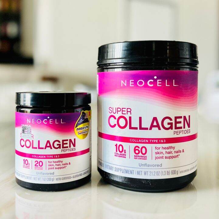 NeoCell Super Collagen Peptides, Unflavored Powder, Collagen Type 1 & 3