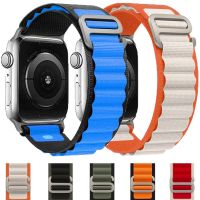 Alpine loop strap For apple watch band 45mm 49mm 41mm 44mm 40mm Nylon Bracelet Belt iwatch 5 SE 6 7 8 Ultra correas apple watch