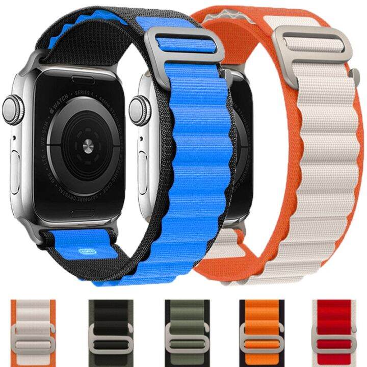 Nylon Alpine Loop Watch Band Strap For Apple Watch 9 8 7 6 5 4 3 2 1 SE  Ultra